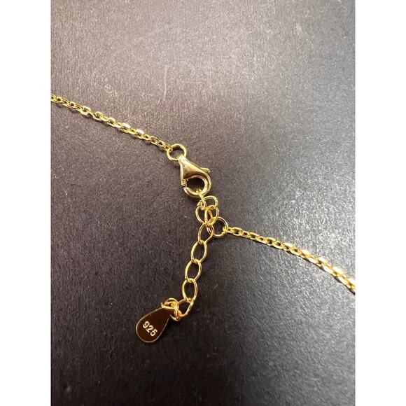 NEW Baltic Amber cross pendant in gold over sterling silver - Picture 10 of 16